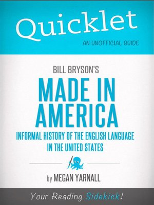 Quicklet on Bill Bryson's Made in America - ebook